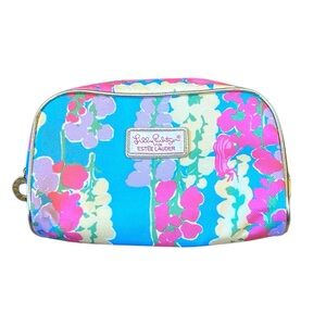 Lilly Pulitzer for Estee Lauder Makeup Cosmetics Bag Floral Travel Spring